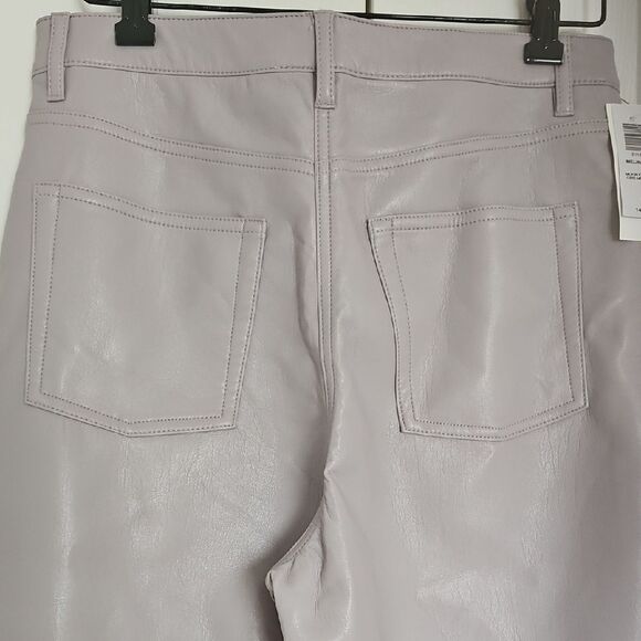 Wilfred Purple Straight Leg Faux Leather Pants - Picture 5 of 16